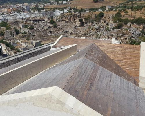 Castello Di Ginosa Copertura In Coppi E Camminamenti 20x20 19 0028